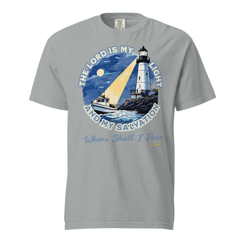 The Lord is My Light and My Salvation Christian Bible Verse T-Shirt